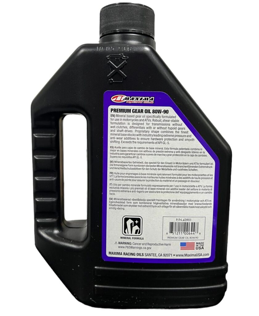 Aceite Para Transmisiones Mineral 80w90 Maxima 80w90 Gear Oil Maxima Racing Oils Colombia 